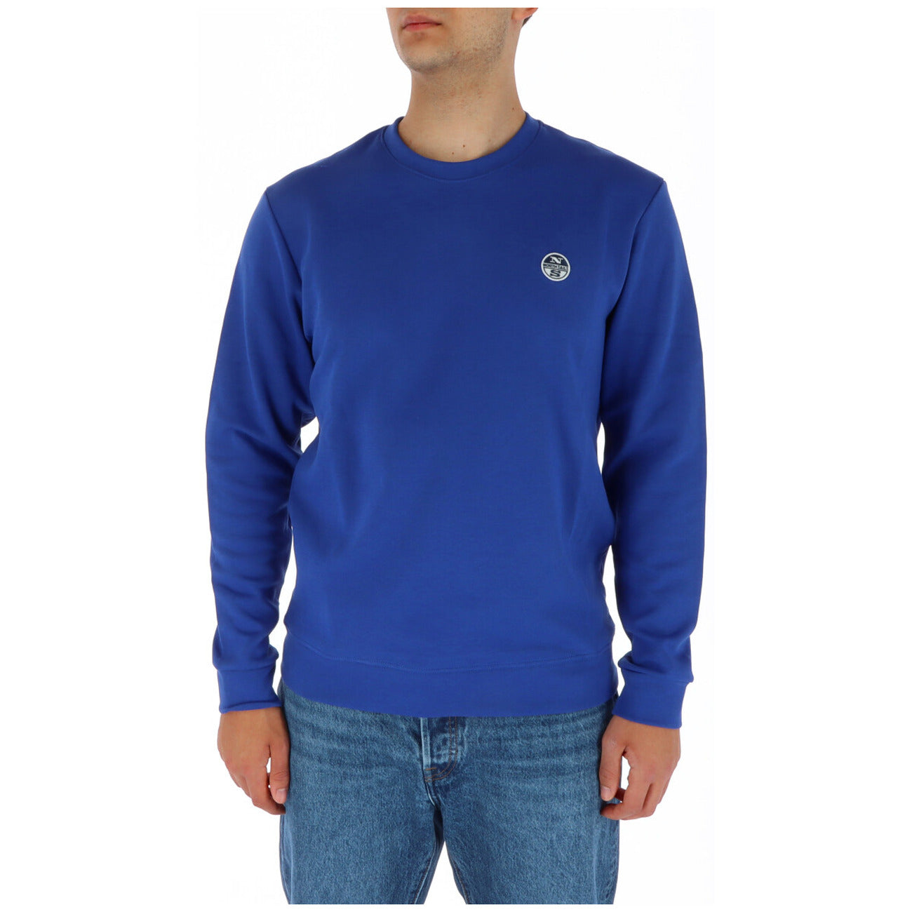 North Sails Felpa Uomo Verde con Maniche Lunghe Scollo Tondo in Cotone 80% Poliestere 20% Autunno/Inverno 902407