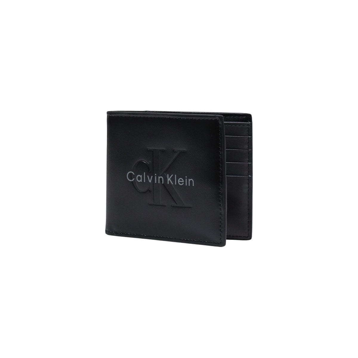 Calvin Klein Bold Billfold in Pelle; design slim, logo in rilievo, organizzazione carta/banconote. L'essenziale raffinato per ogni uomo. Colore nero