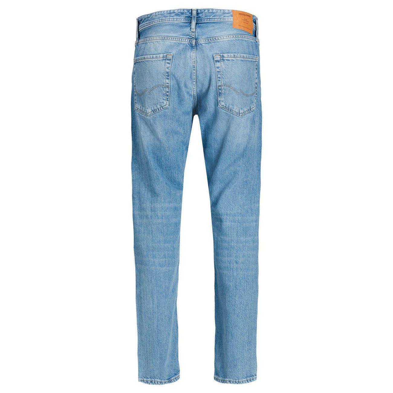 Jack & Jones Jeans Uomo Blu Zip Bottone Tasche Interne Anteriori Cotone 100% Autunno Inverno 12193398