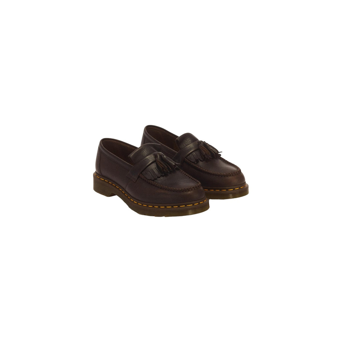 Mocassini uomo Dr. Martens Adrian marroni – Mocassini con nappe in pelle martellata 31997200.