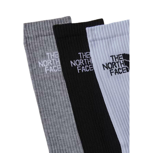Calze The North Face Multi Sport Cushion confezione da 3 paia modello NF0A882H. Calzettoni tecnici da trekking, running e allenamento ammortizzati alti al polpaccio, traspiranti e rinforzati su punta e tallone.