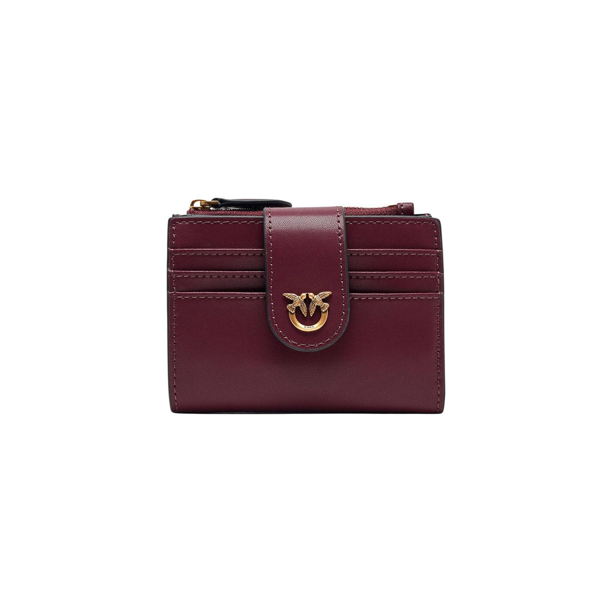 Pinko Portafoglio piccolo in pelle liscia con logo 12x10x3 cm Donna MULTI PURPOSE WALLET