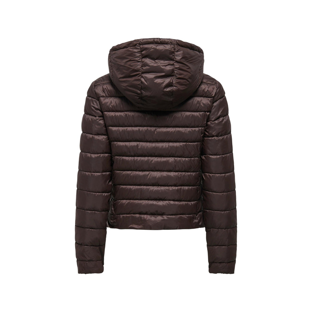 Giubbotto marrone donna Only ONLTAHIA 15352020. Giacca trapuntata invernale con cappuccio, cerniera zip e vestibilità regular fit in 100% nylon antivento.