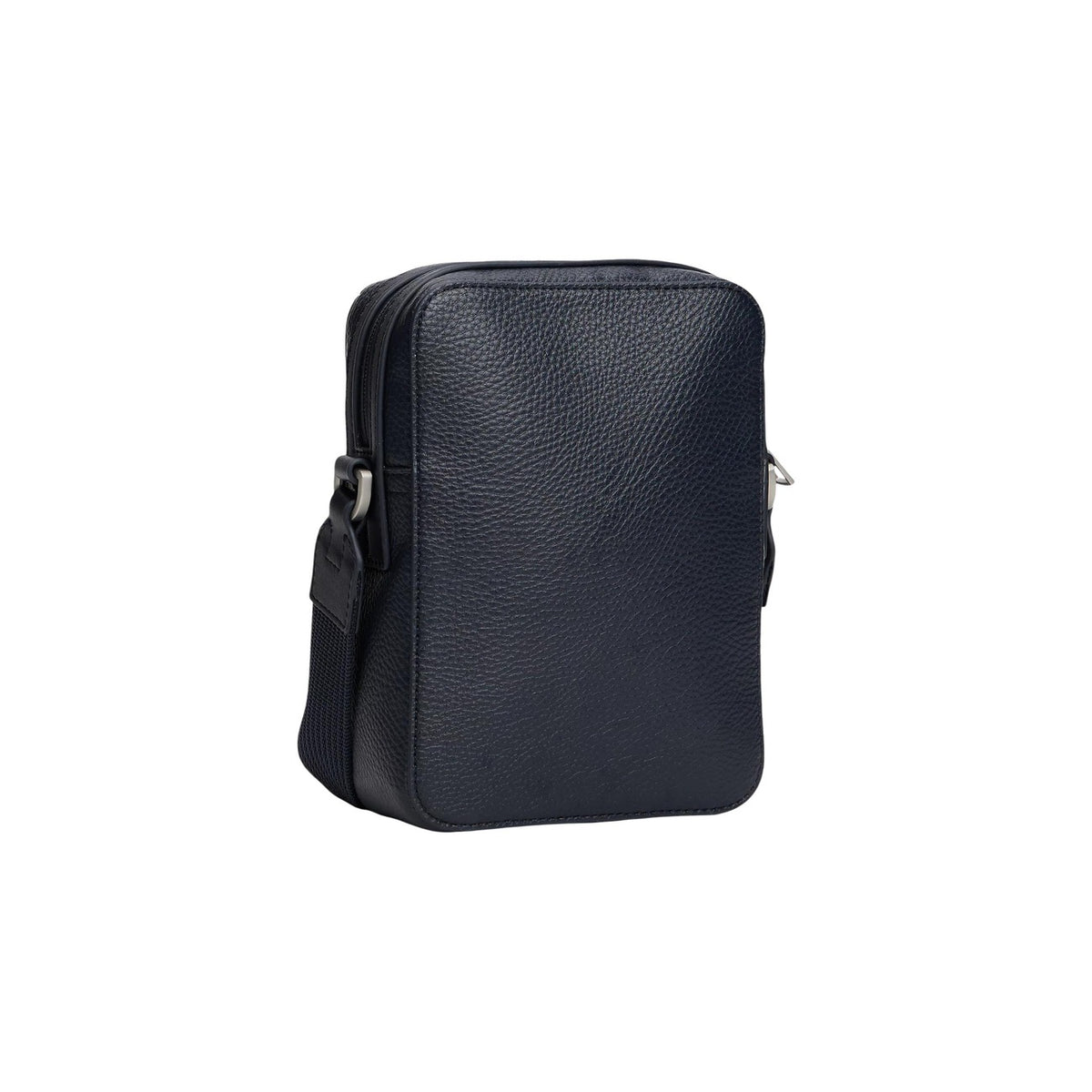 Tracolla uomo Tommy Hilfiger Mini Reporter; 100% Poliuretano. Logo applicato, tracolla regolabile, chiusura con zip. Borsa compatta uomo, versatile e moderna. Vista posteriore
