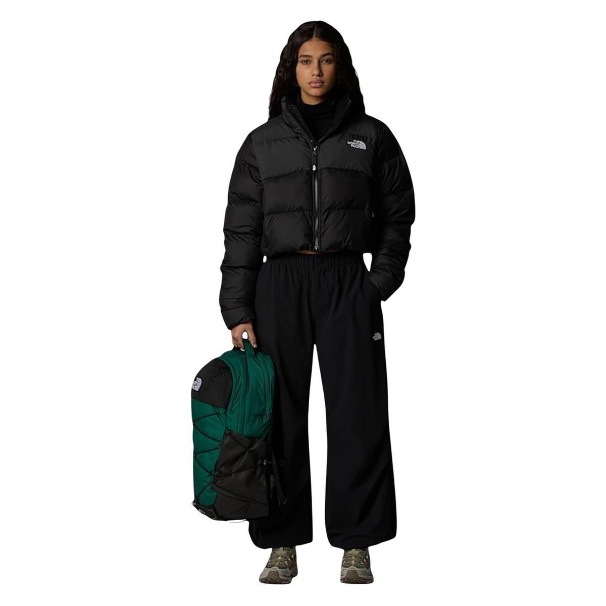 Giacca corta imbottita donna The North Face Saikuru – Piumino antivento WindWall NF0A89JC.