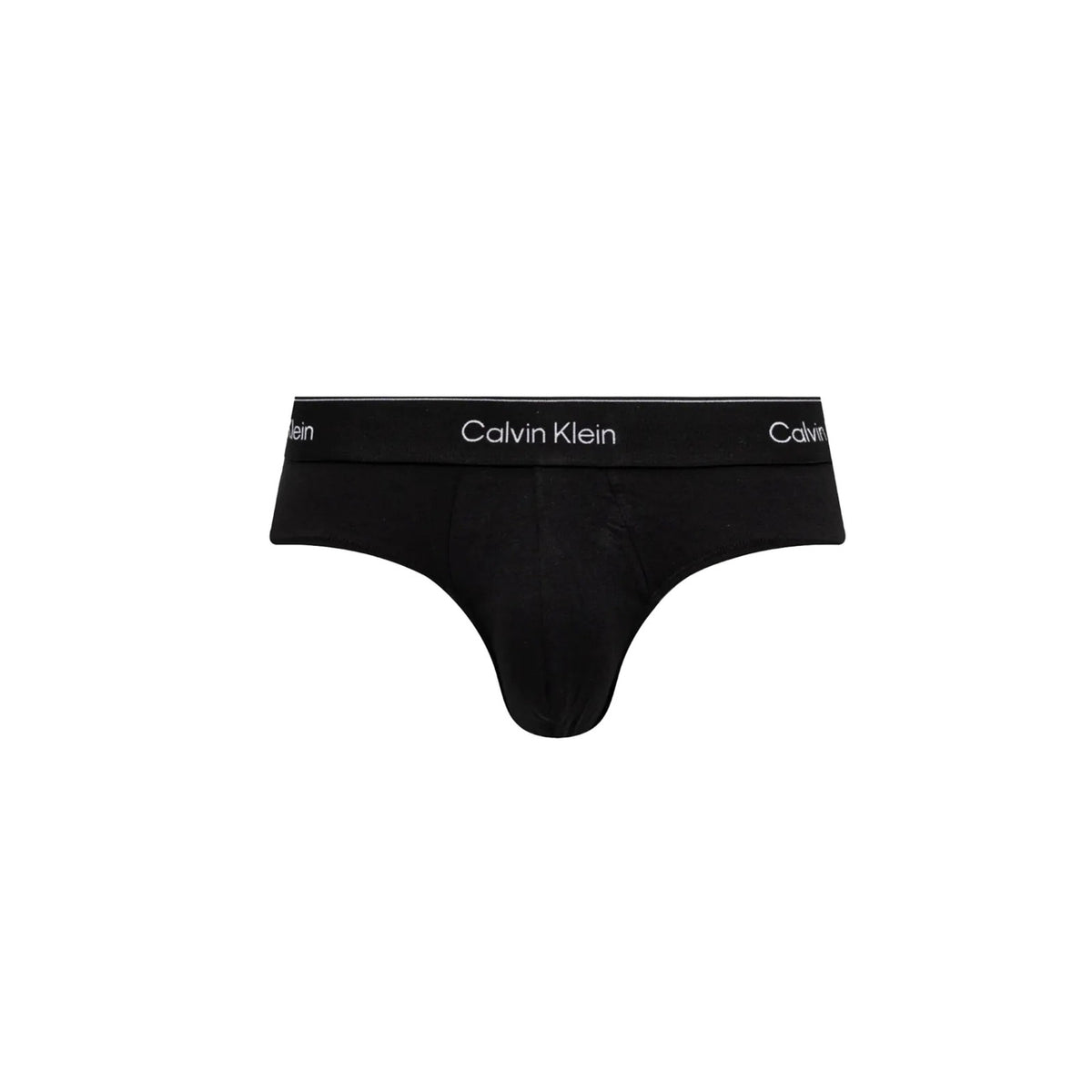 Slip Calvin Klein Underwear classici uomo neri confezione da 3 con elastico logo 95% cotone - dettaglio elastico