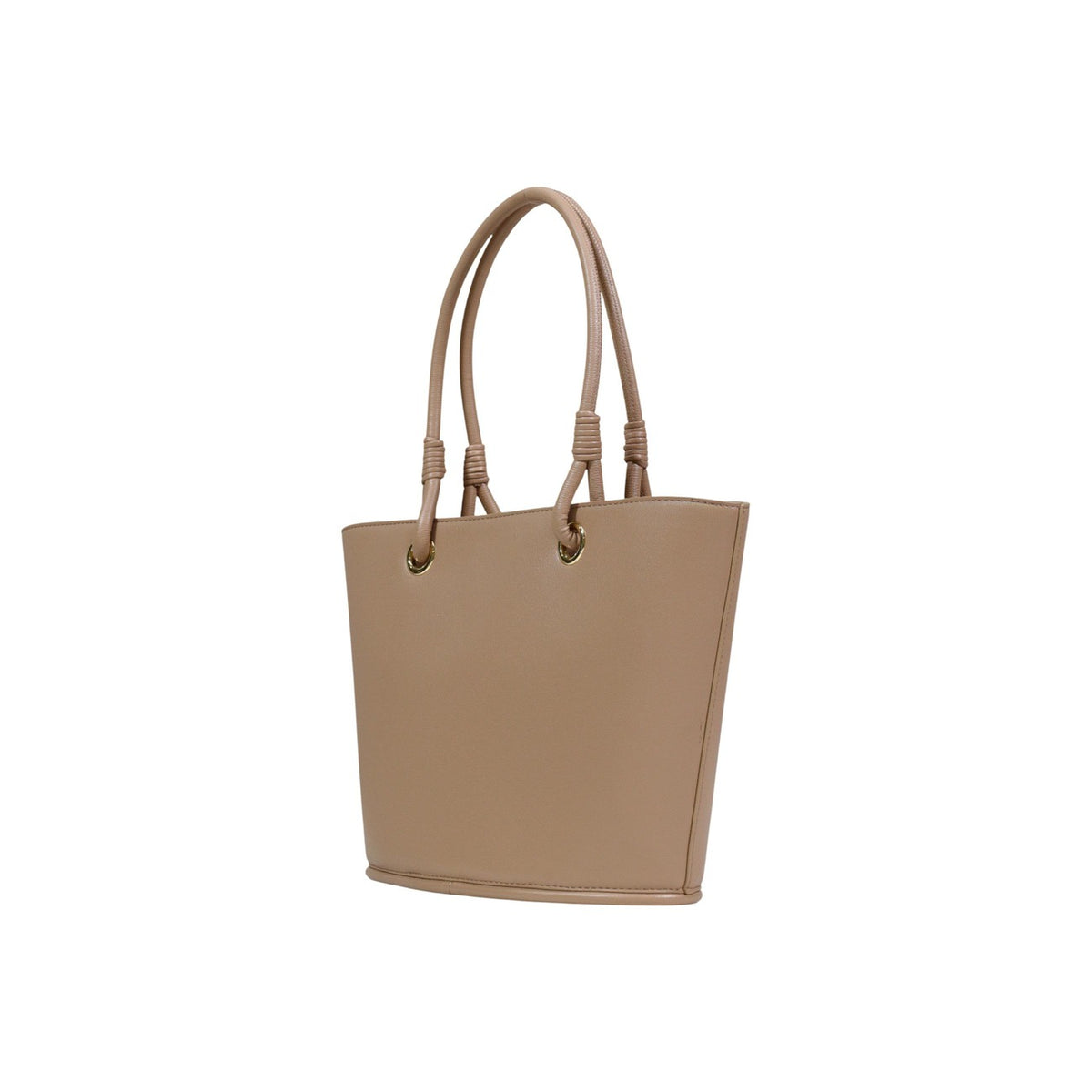 Borsa Love Moschino donna beige grande modello JC4099PP1. Shopping bag shopper color beige sabbia/nude per il lavoro, l'ufficio e lo shopping, con manici intrecciati a spalla e logo rilievo con cuore sul davanti, stile casual ed elegante.
