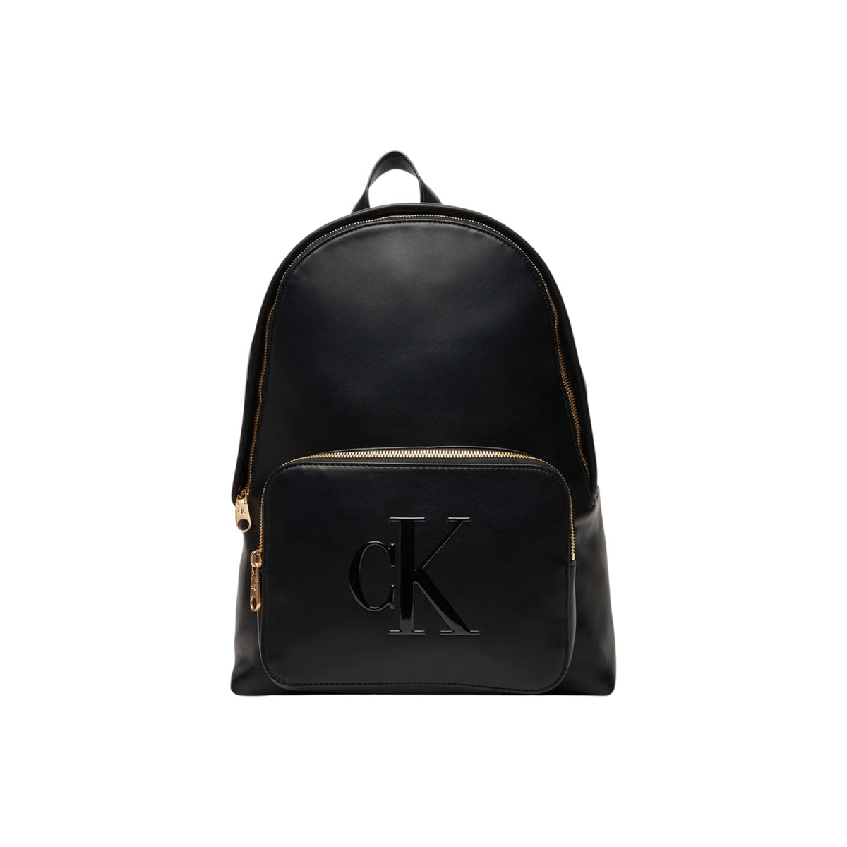 Zaino Calvin Klein donna nero con cerniera 100% poliuretano 30x35x18 cm - vista frontale
