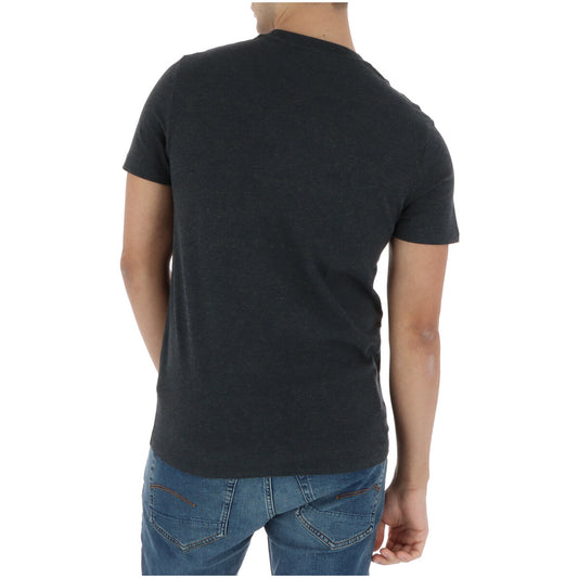 Superdry Tshirt grigio scuro/blu Tee Vintage Logo Ricamato; 100% cotone, girocollo, stile basic premium. La t-shirt versatile e resistente per ogni giorno. Vista posteriore