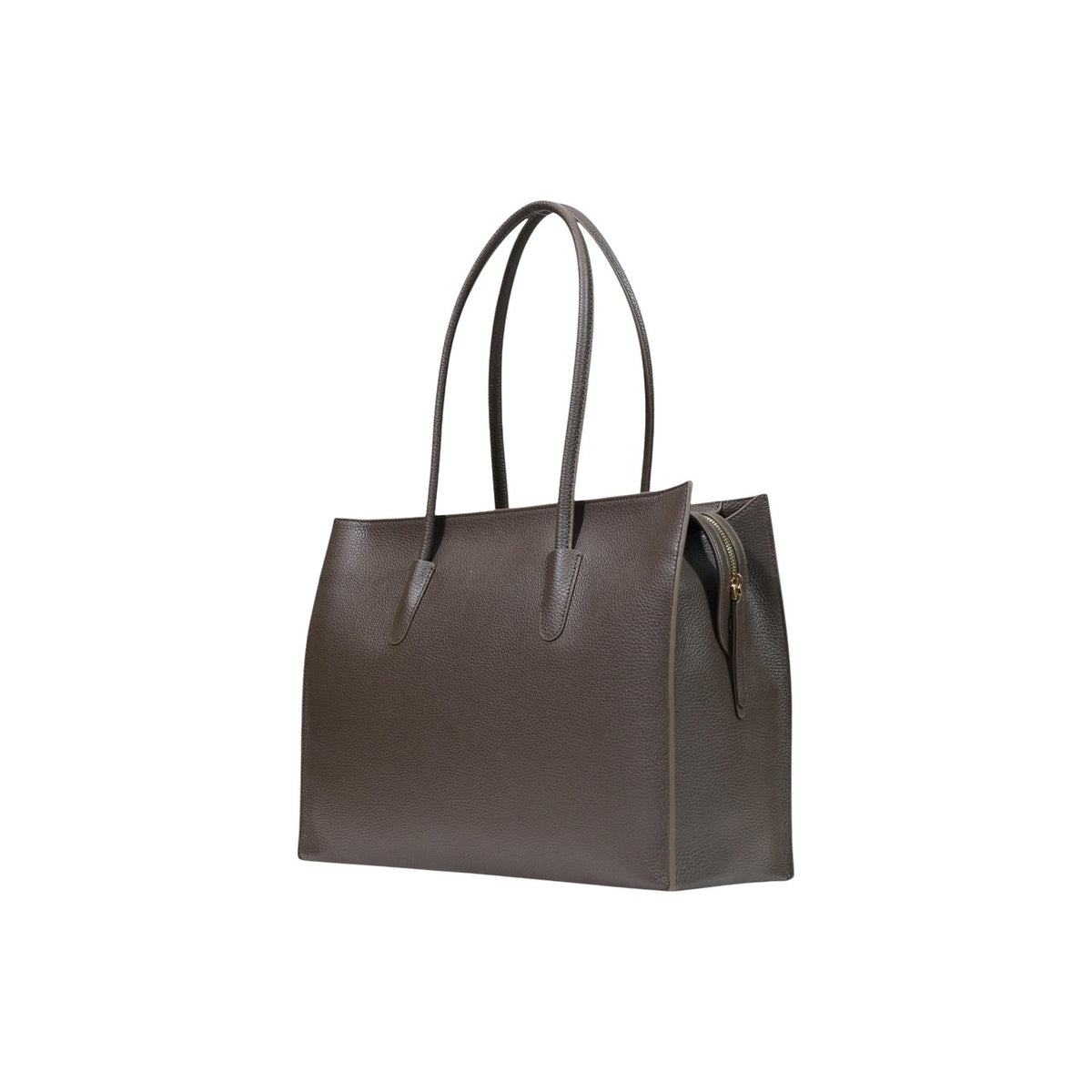 Borsa grande Coccinelle grigio pelle martellata Coccinellemyrtha26 E1 UAK 11 01 01. Shopping bag da donna in vera pelle nera a spalla con doppi manici, logo Coccinelle e chiusura zip, borsa capiente da lavoro e uso quotidiano 4 stagioni.