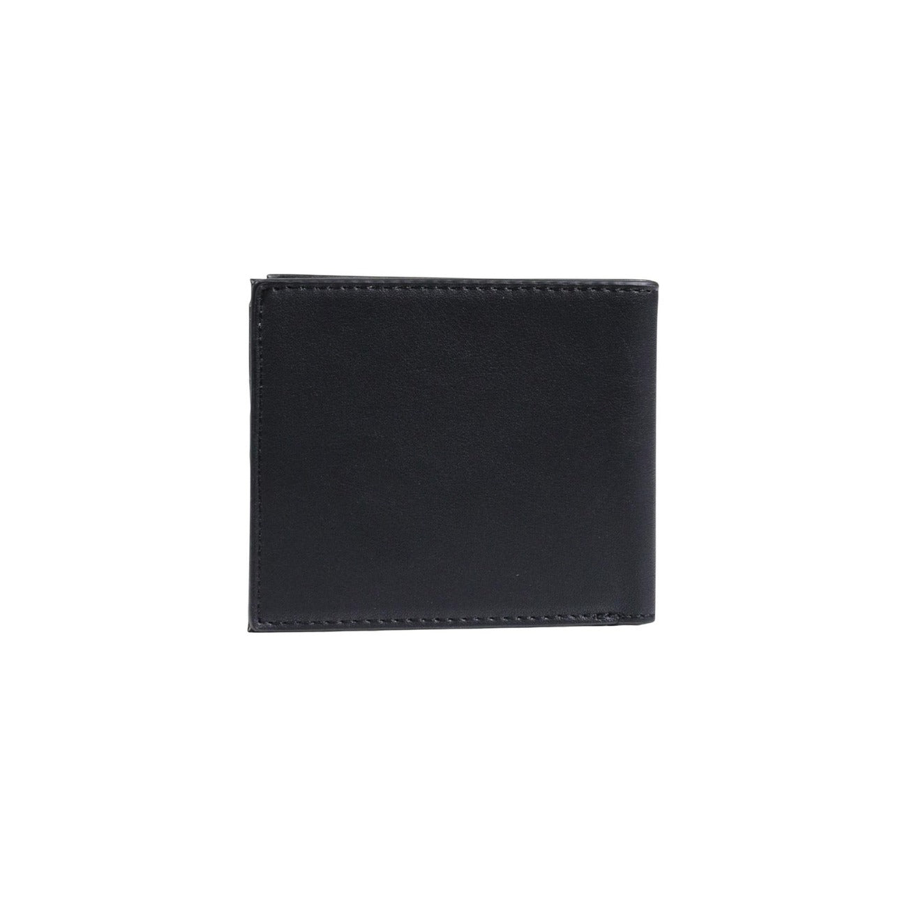 County Of Milan Portafoglio Uomo Nero - Portafoglio Poliuretano Tasche Scomparti Interni 11x9x0.4cm