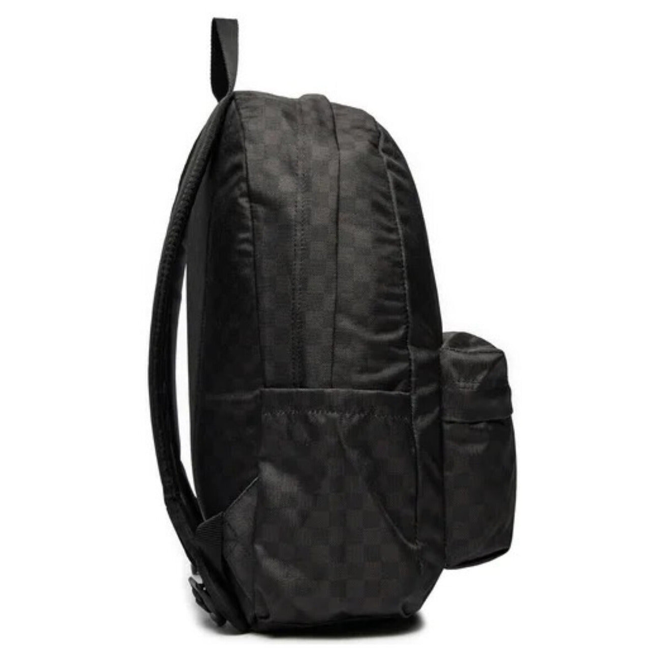 Zaino Vans Old Skool Check; 22 litri, scomparto laptop 15", tasca portabottiglie, spallacci imbottiti. Il design iconico in versione sostenibile. Vista laterale