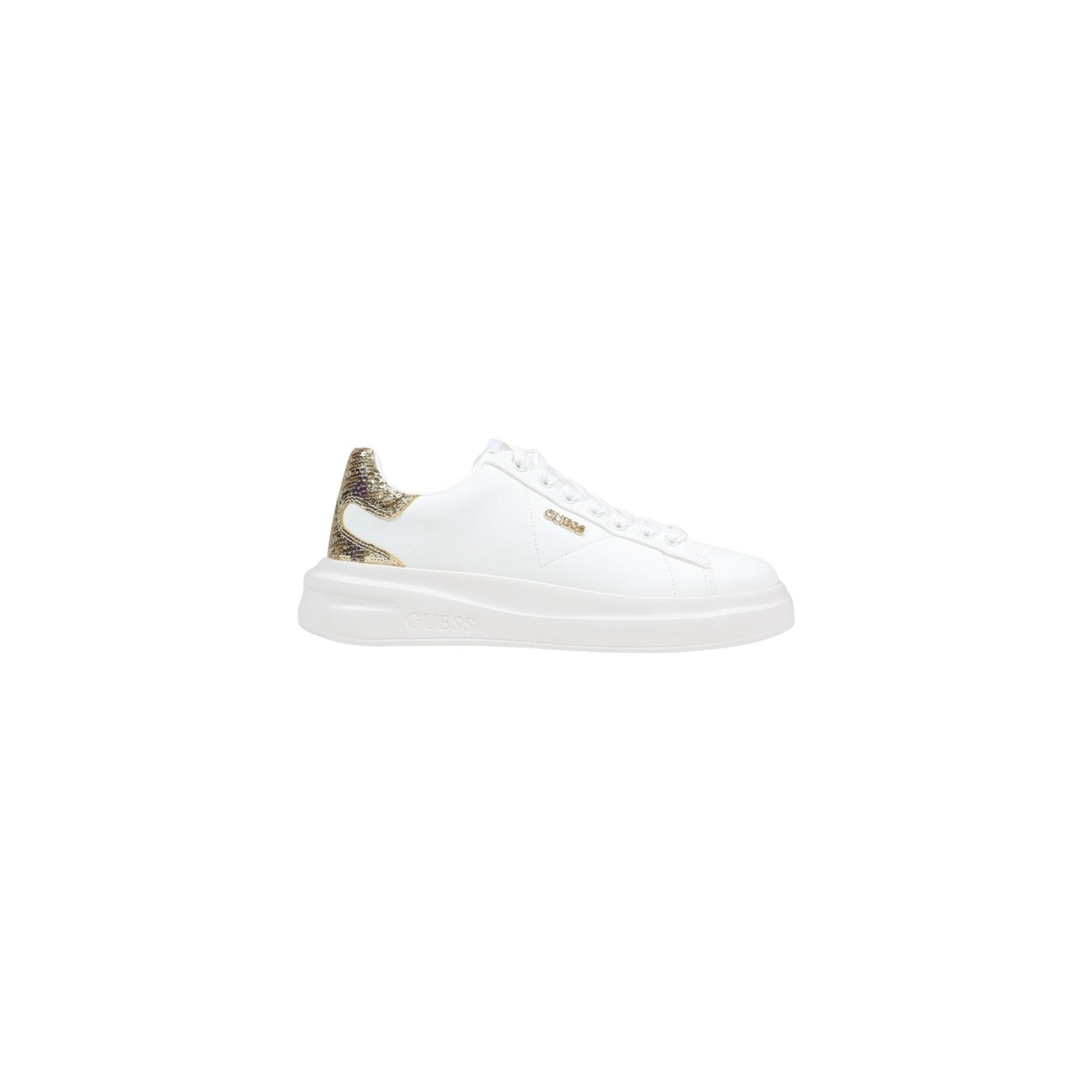 Sneakers Guess donna bianche con lacci - vista suola inferiore