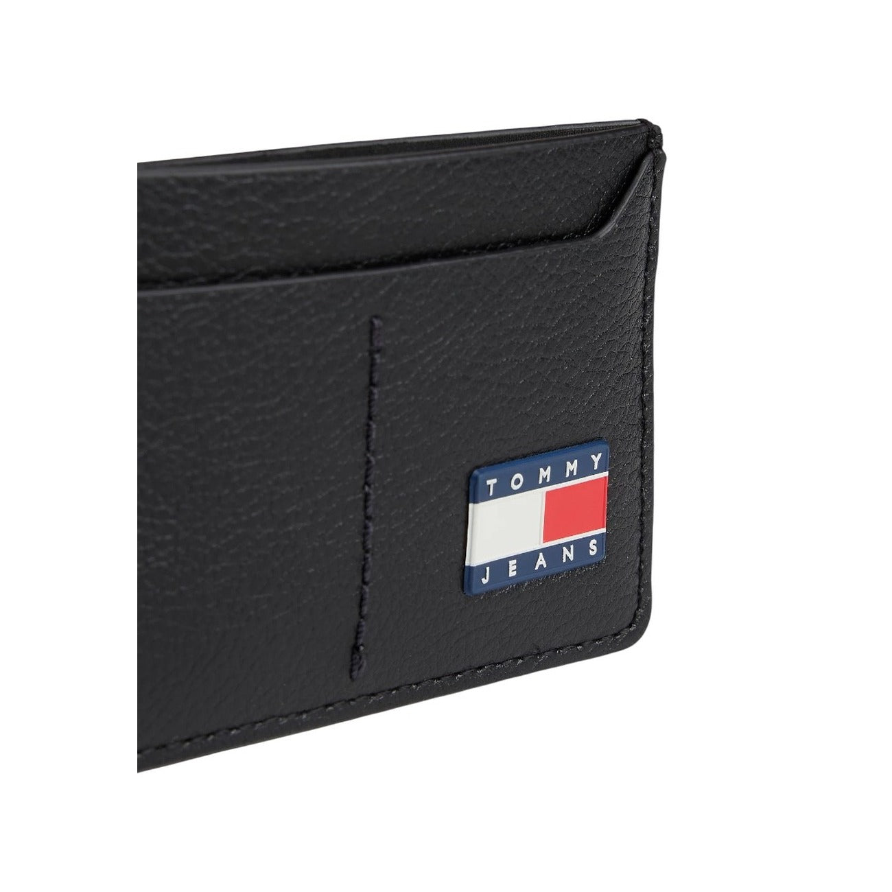 Tommy Hilfiger Jeans Portafoglio Uomo Nero Dimensioni 10x7x0.5 cm in Pelle 100% Autunno/Inverno AM0AM13700