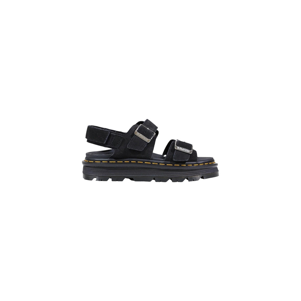 Dr. Martens Sandali con plateau in camoscio ZEBZAG nero Donna - vista laterale