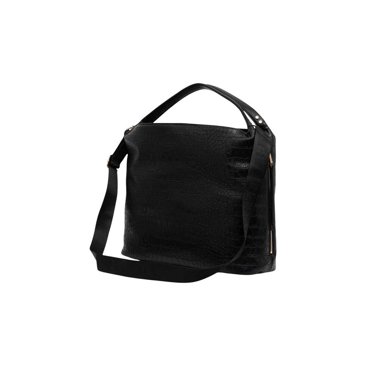 Borsa Liu Jo donna AF6057 ES042. Shopping bag capiente da lavoro e tempo libero in ecopelle stampa cocco, portabile a mano o a spalla con tracolla removibile, chiusura a cerniera e metalleria oro.