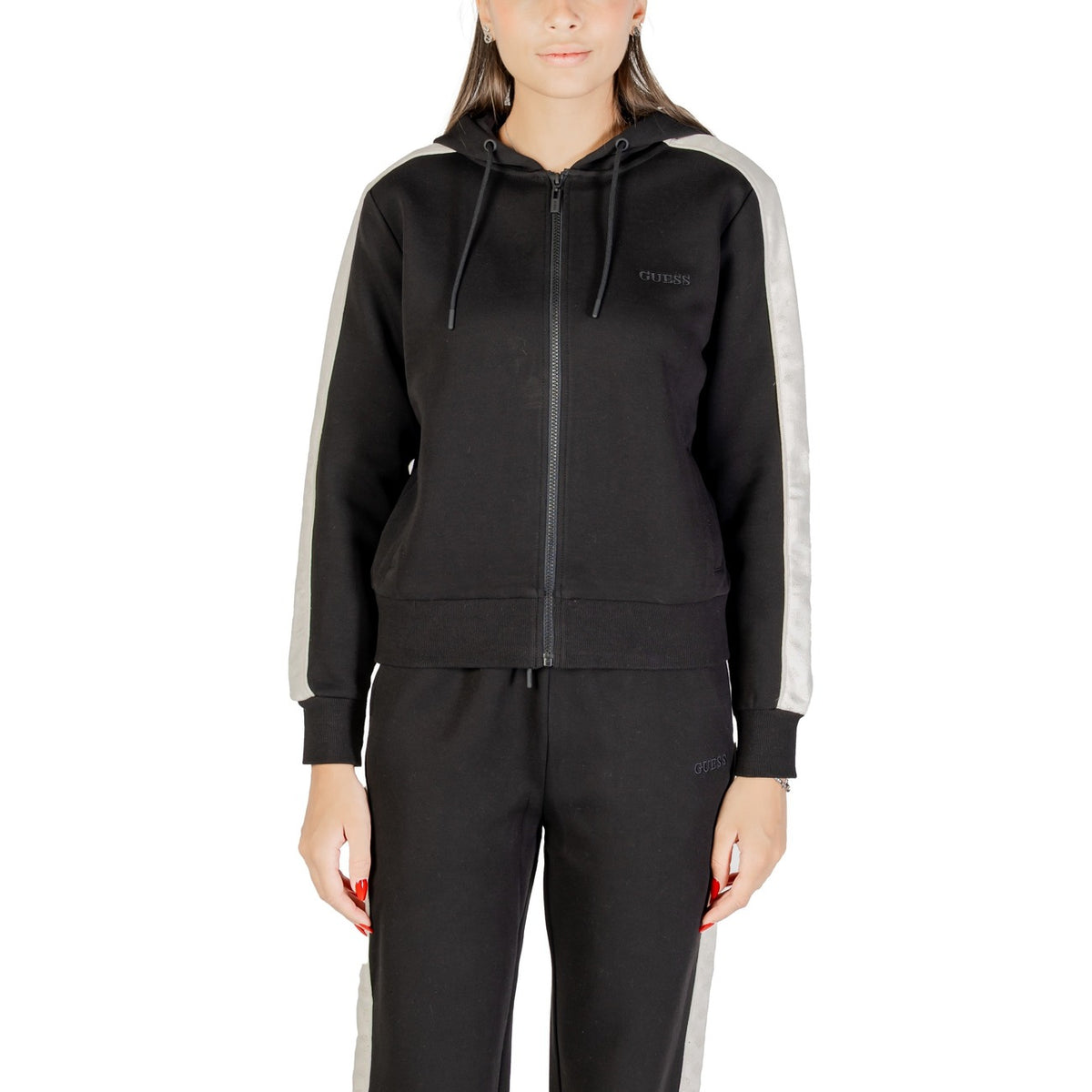 Guess Felpa Cappuccio Donna Beige V5YQ00 KB3P2 - Cotone 51%