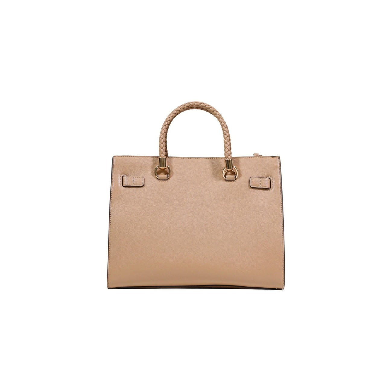 Liu Jo ECS Tote Bag; borsa media con manici intrecciati e hardware dorato. Capiente, versatile e rifinita con logo applicato, perfetta per completare outfit formali o casual. Vista posteriore