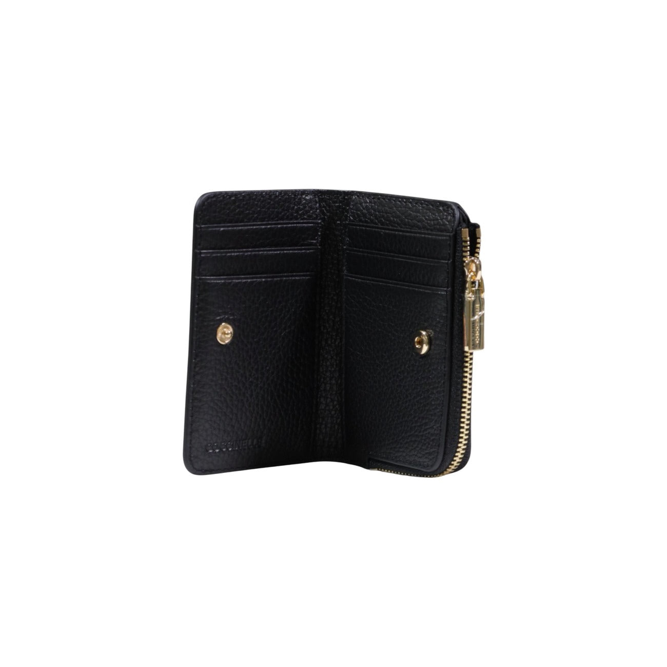 Coccinelle Portafoglio Donna Nero con Cerniera Scomparti Interni in Pelle 100% Primavera/Estate 12x8x1 cm E2 MW5 17 01 01