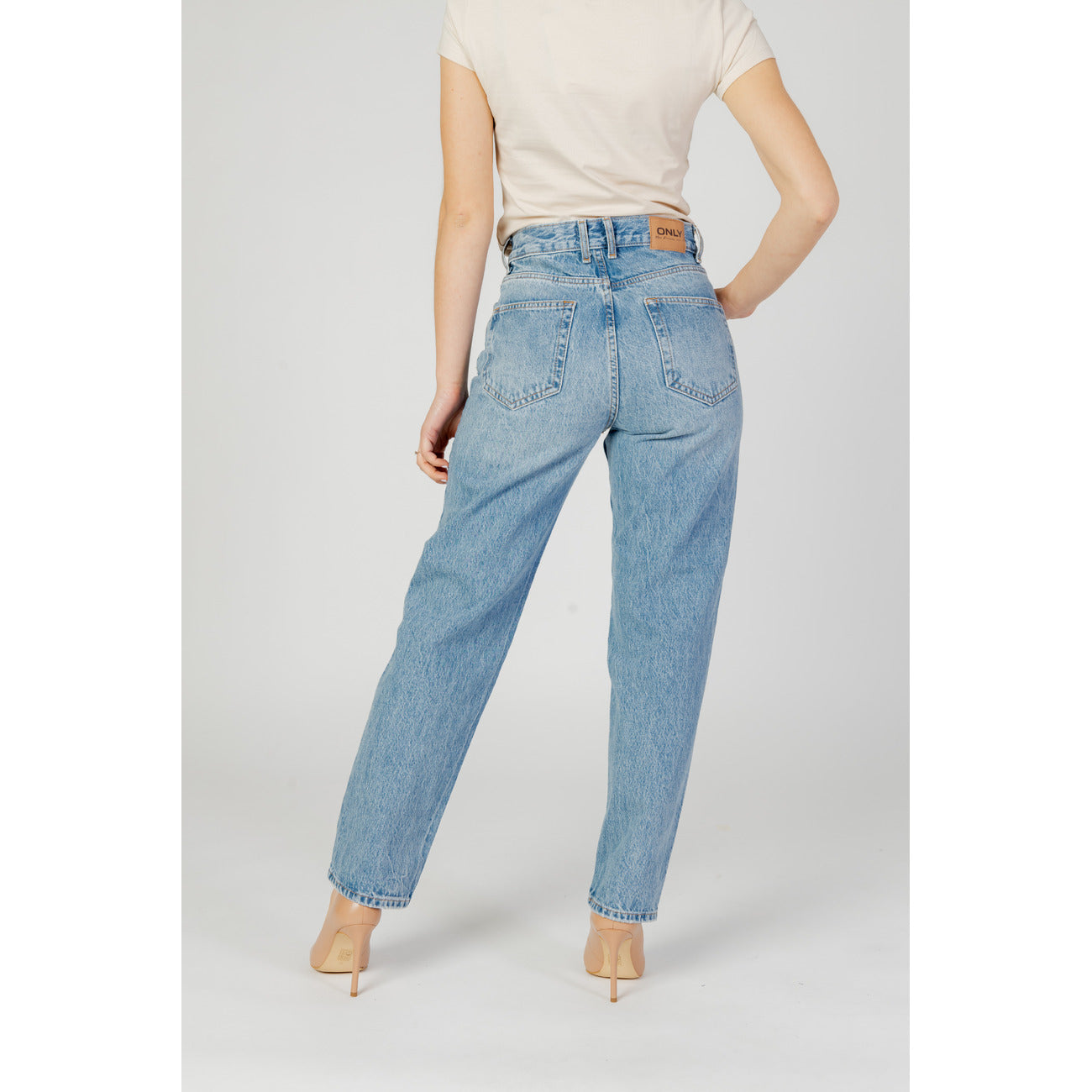 Only Jeans Donna Blu con Zip Bottone Tasche Anteriori Posteriori in Cotone 100% Tutte le Stagioni 15263588
