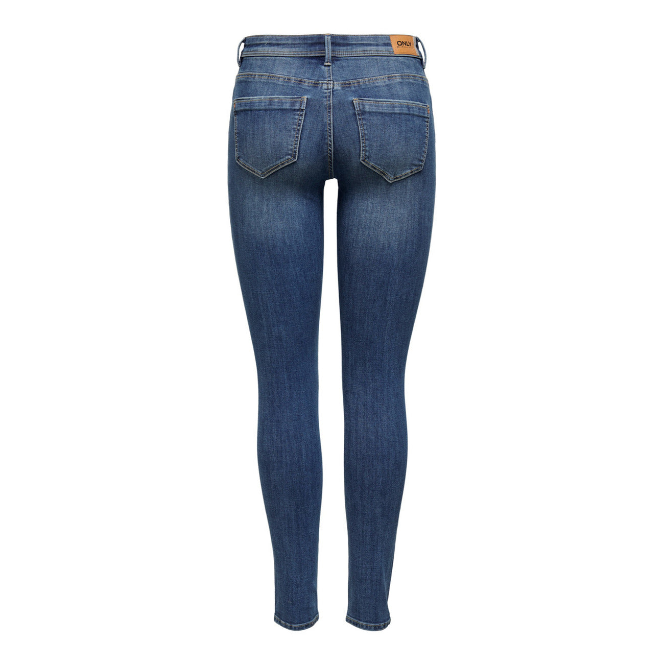 Only Jeans Donna Blu con Zip Bottone Tasche Anteriori Posteriori Effetto Strappato in Cotone 98% Lycra 2% Autunno/Inverno 15219241