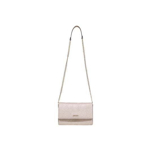 Borsa Liu Jo donna grigia con tracolla 100% poliestere - vista frontale con tracolla
