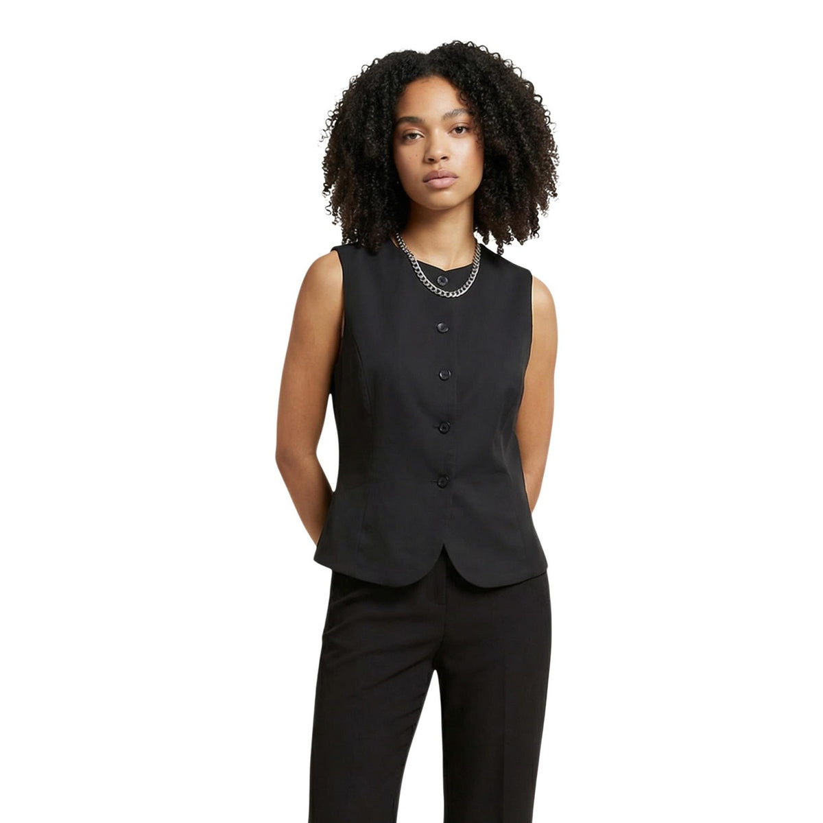Only Gilet Da Completo ONLGOA S/L LINEN BL WAISTCOAT CC TLR Donna 15363724