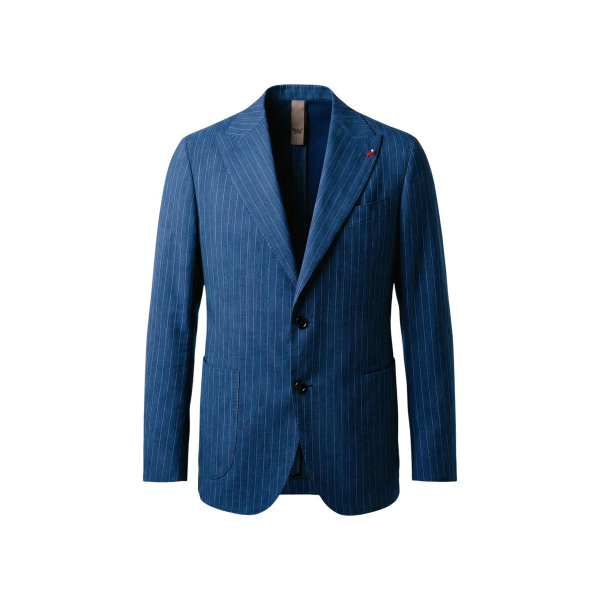 Abito Mulish Carducci; Blu, 100% Poliestere Tecnico. Giacca 2 bottoni con tasche a toppa, pantalone dritto. Vestibilità confortevole, tessuto resistente alle pieghe. Stile contemporaneo per business e cerimonie. Solo giacca