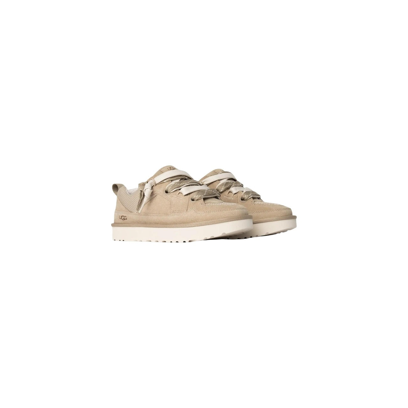 Sneakers Ugg donna beige con lacci - vista laterale opposta