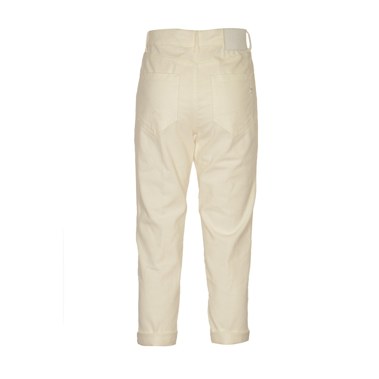 Dondup Pantaloni Donna Bianco Bottoni Tasche Anteriori e Posteriori 66% Cotone 32% Lyocell 2% Elastan Autunno/Inverno V_32166