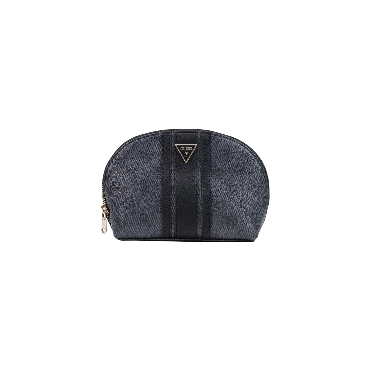 Pochette Beauty Cupola Grigia Donna Guess Noelle II Dome; Misure 23x15x8 cm. Tessuto 100% poliuretano con logo 4G a rilievo, banda liscia centrale e chiusura a cerniera lampo. Logo triangolare in metallo, stile casual-chic 4 stagioni.