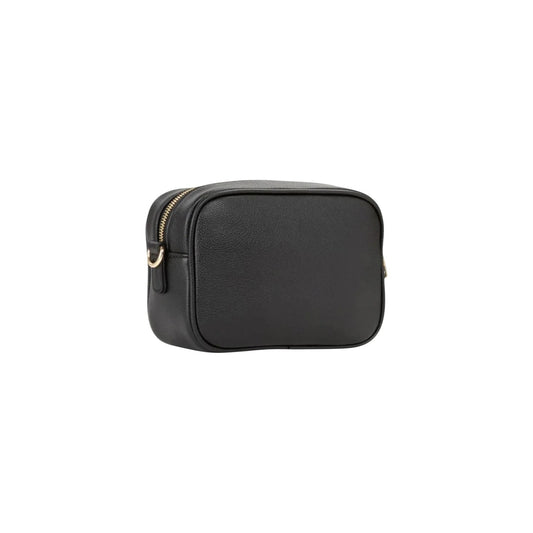 Borsa Piccola Nera Donna Valentino Bags Doris; Misure 7x14x6 cm. Tessuto 100% poliuretano martellato stile camera bag con chiusura a zip. Tracolla in nastro regolabile logata a contrasto, stile casual 4 stagioni. Vista posteriore