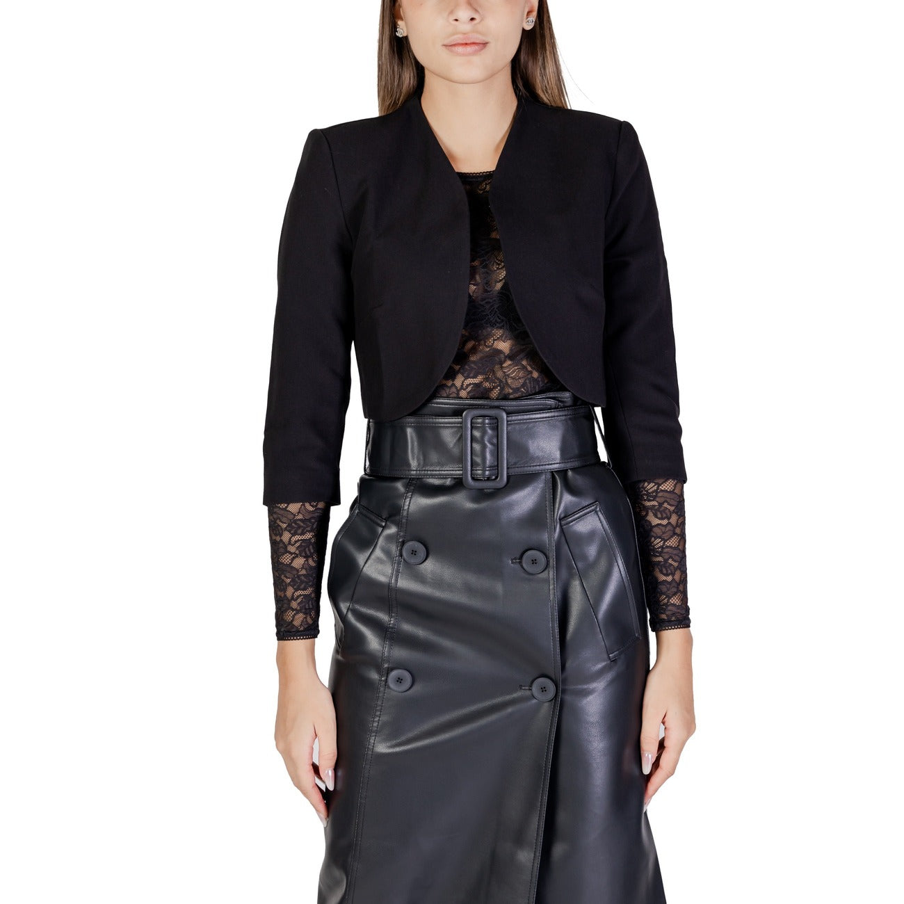 Morgan De Toi Giacca Donna Blu Maniche 3/4 77% Poliestere 17% Viscosa 6% Elastan Primavera/Estate 221-VELEO.F