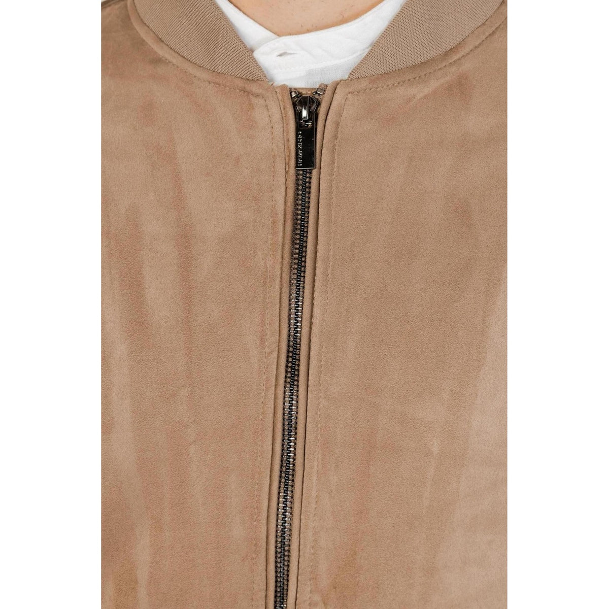 Hamaki-Ho Giubbotto leggero marrone fango; 100% poliestere, collezione primavera/estate, tessuto tecnico ideale per il tempo libero e look casual contemporanei. Dettaglio cerniera