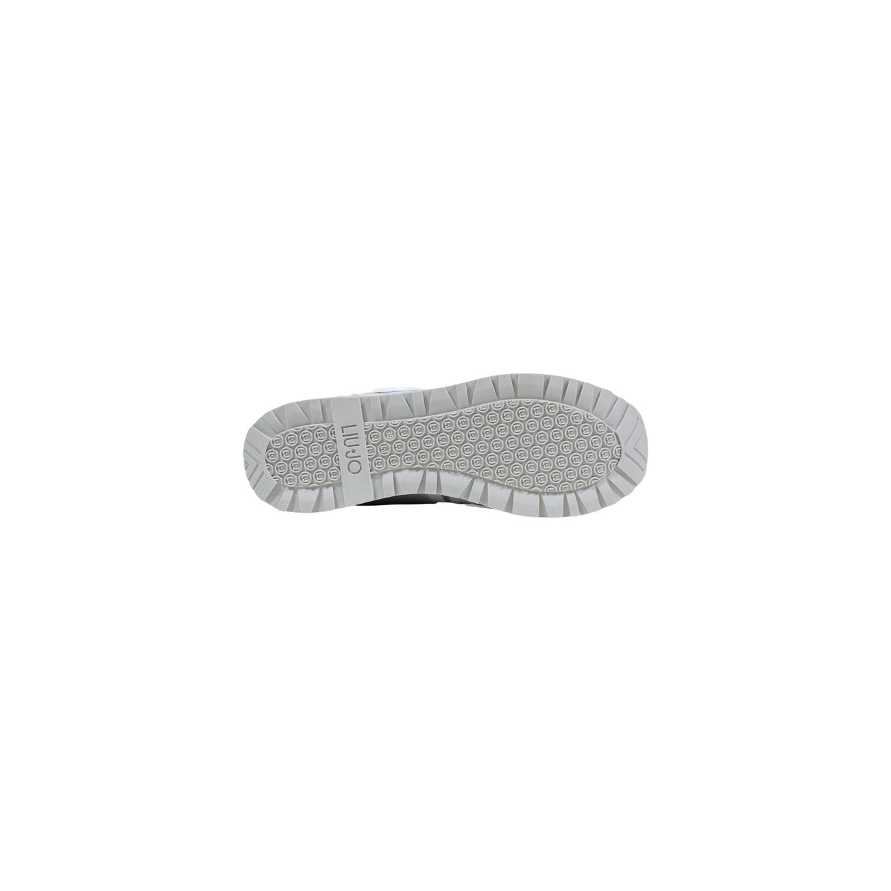 Sneakers Liu Jo Maxi Wonder Tech; Bianco, 80% Ecopelle e 20% Sintetico. Tomaia in mesh 3D, spoiler metallico, suola platform 4,5 cm. Design multistrato, leggera e ultra-contemporanea. Vista suola