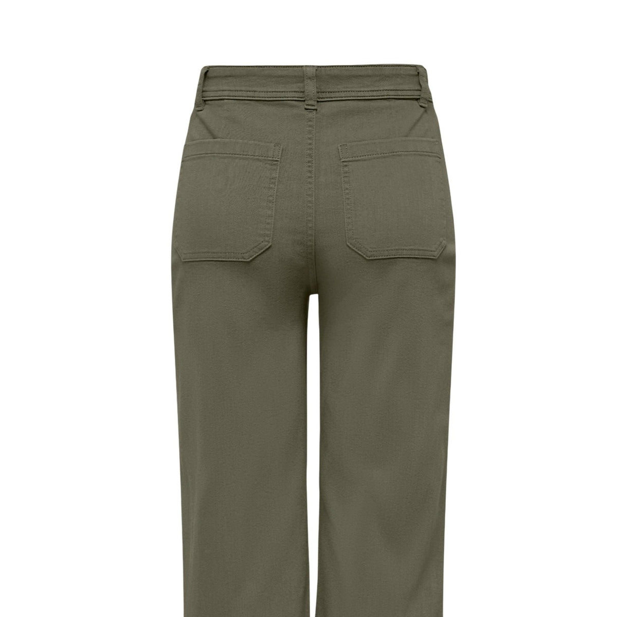 Pantaloni JDY Jdyiris; misto cotone e viscosa elasticizzato, High Waist. Taglio bootcut/a zampa, chiusura classica, passanti per cintura. Pantalone a zampa verde, confortevole e modellante.