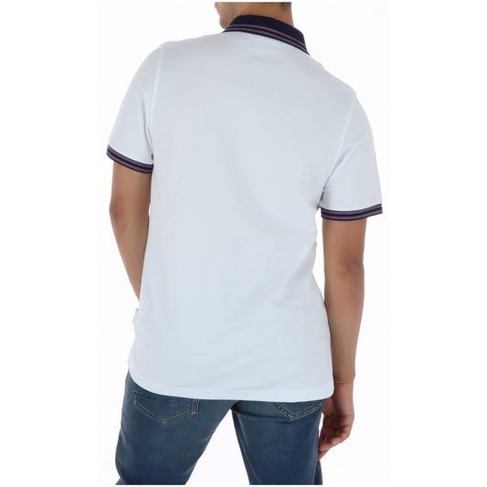 Polo Psycho Bunny Bianca; 100% Cotone Pima. Logo ricamato, bordature a contrasto, vestibilità classica con orlo a coda di tennis. Tessuto ultra-morbido e traspirante, ideale per la stagione Primavera/Estate. Vista posteriore