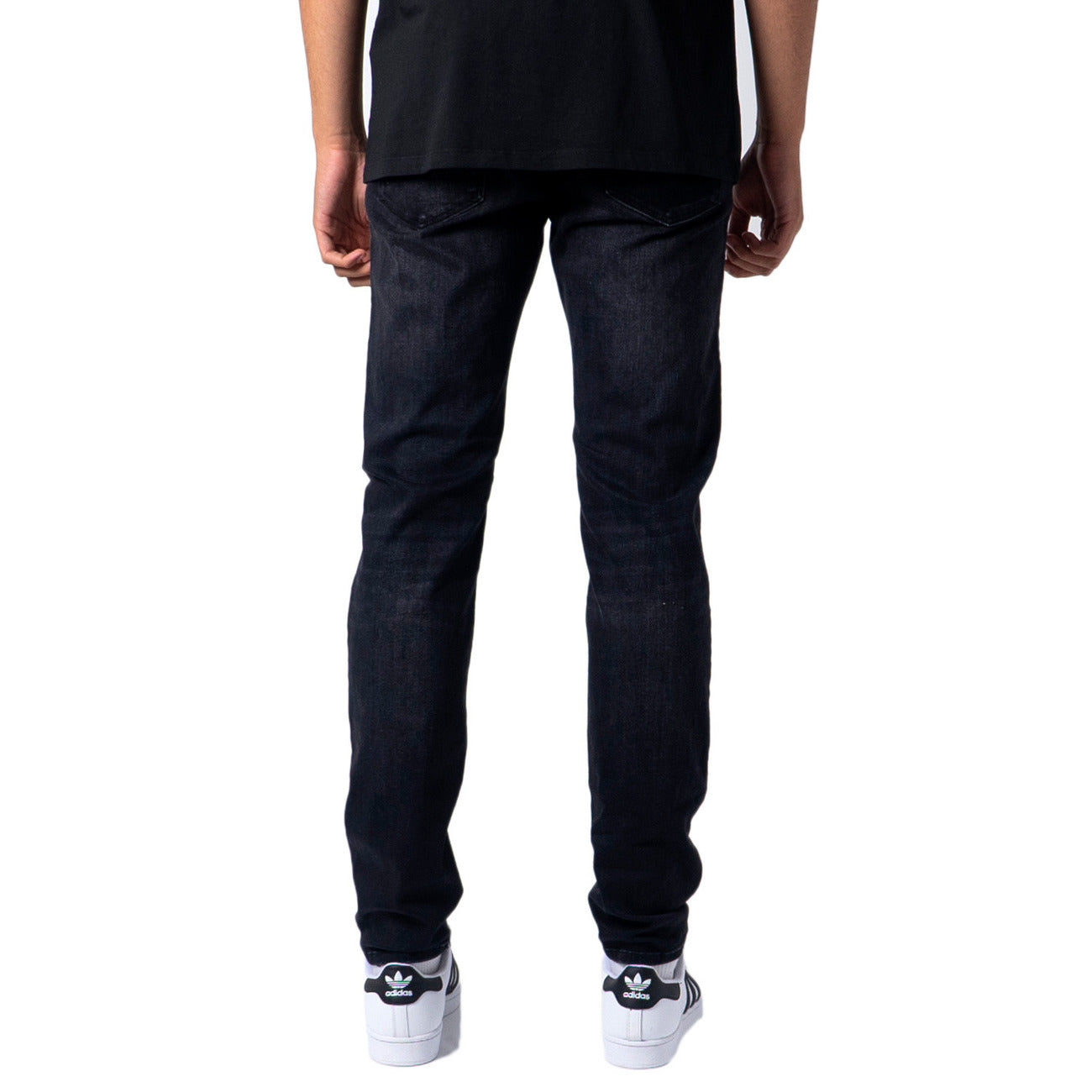 Jack & Jones Jeans Uomo Neri Zip Bottone Tasche Anteriori Posteriori Cotone 77% Modal 14% Poliestere 6% Autunno Inverno 12162430