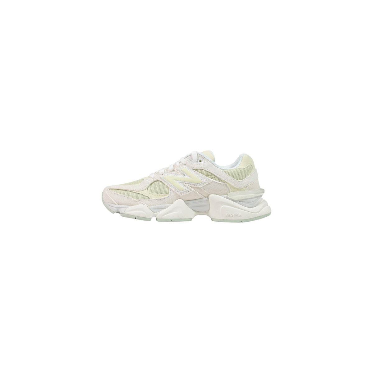 Sneakers unisex New Balance 9060 – Scarpe sportive verde pistacchio e panna in camoscio U906072N.