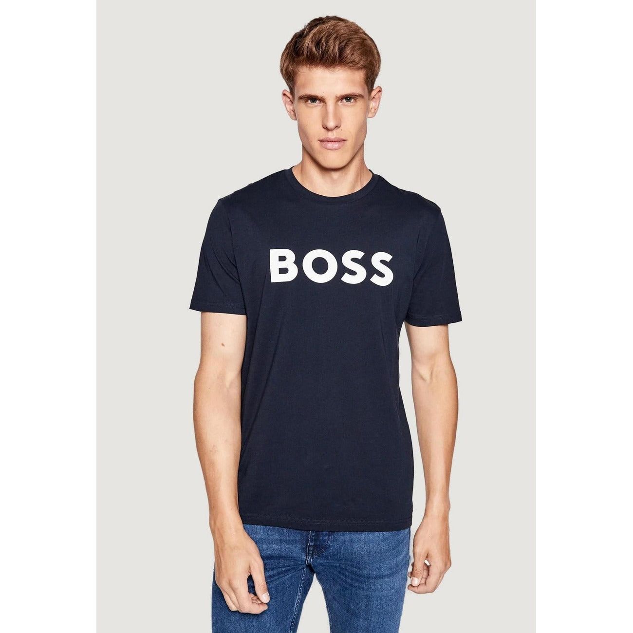 Boss T-Shirt con stampa THINKING Uomo Manica Corta 50481923