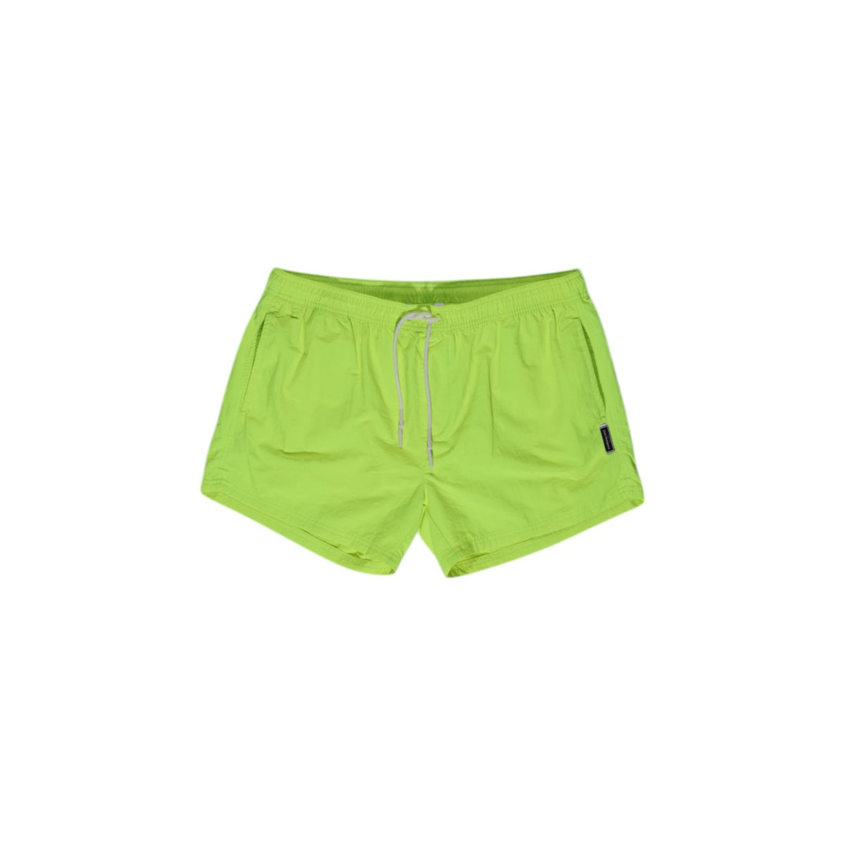 Costume Hamaki-ho BM39H; 100% Poliestere. Colore giallo fluo, asciugatura rapida, vita con coulisse. Boxer mare uomo leggero e resistente per la PE26.