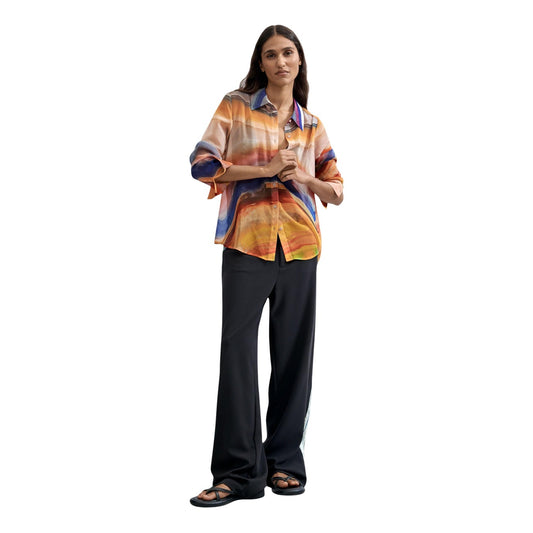 Desigual Blusa stampata manica lunga Donna
