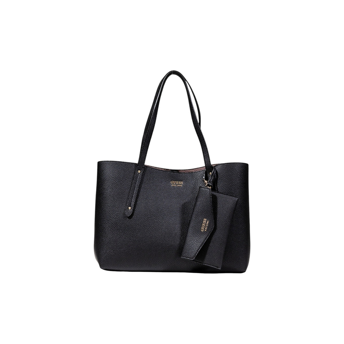 Guess Borsa Donna Bianca in Poliuretano 100% con Tasche Interne 28x36x15 cm HWPG96 48230