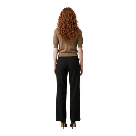 Maglia Only Onlane Sequins; viscosa e filato paillettes, scollo a V con colletto. Manica corta, texture luminosa, morbida e resistente. Stile chic-contemporaneo. Colore marrone vista posteriore