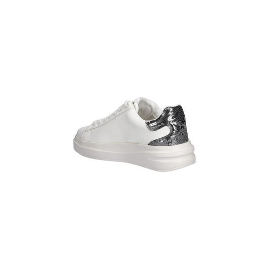 Sneakers Guess donna bianche con dettaglio argentato - vista laterale sinistra