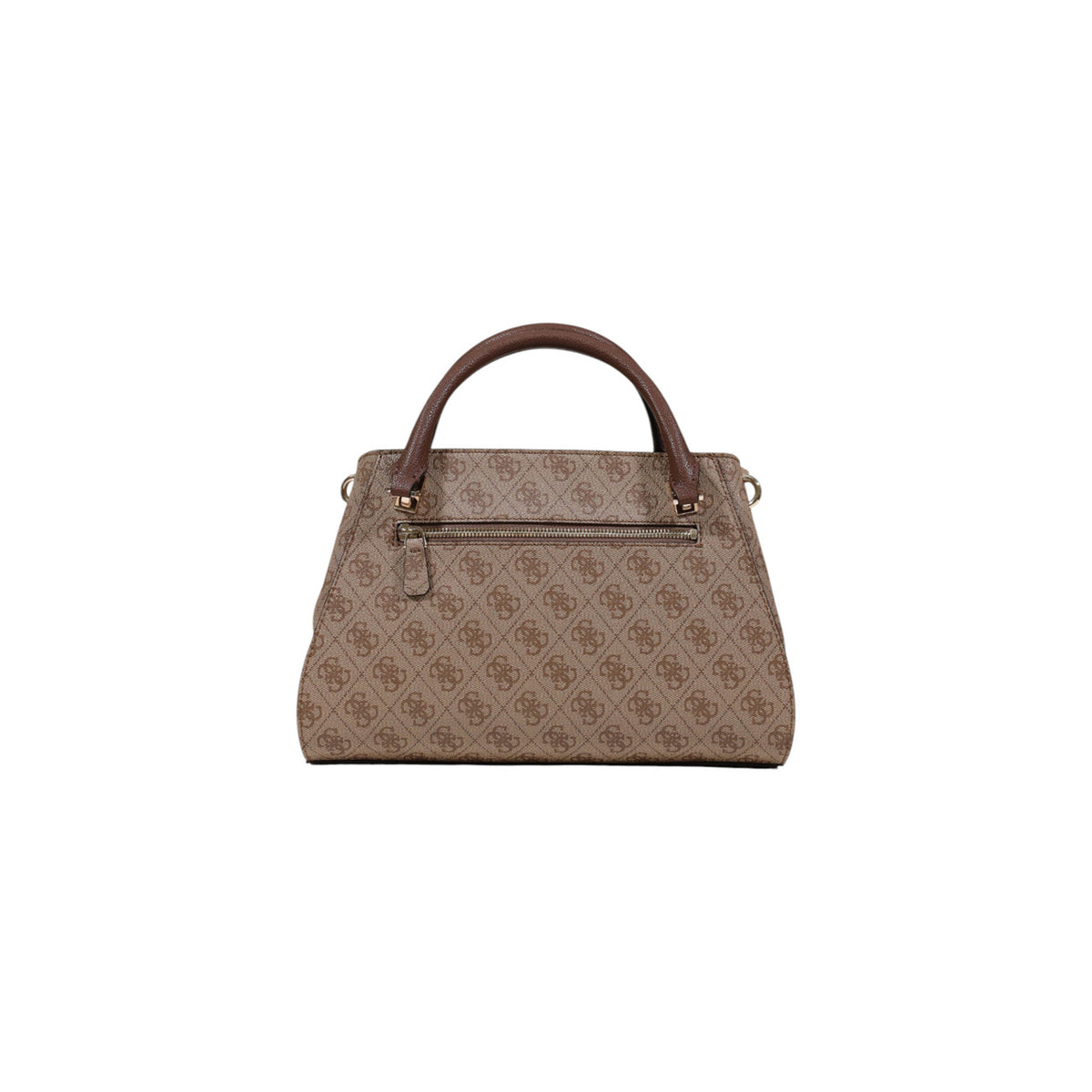 Borsa Guess donna marrone con stampa 100% poliuretano - vista posteriore retro