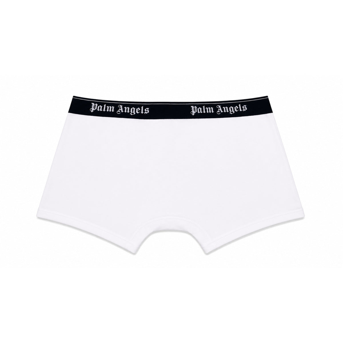 Set 3 Boxer Palm Angels; bianco. Fascia elastica logata, cotone elasticizzato, taglio aderente. Comfort premium e stile iconico in un unico pack. Posteriore