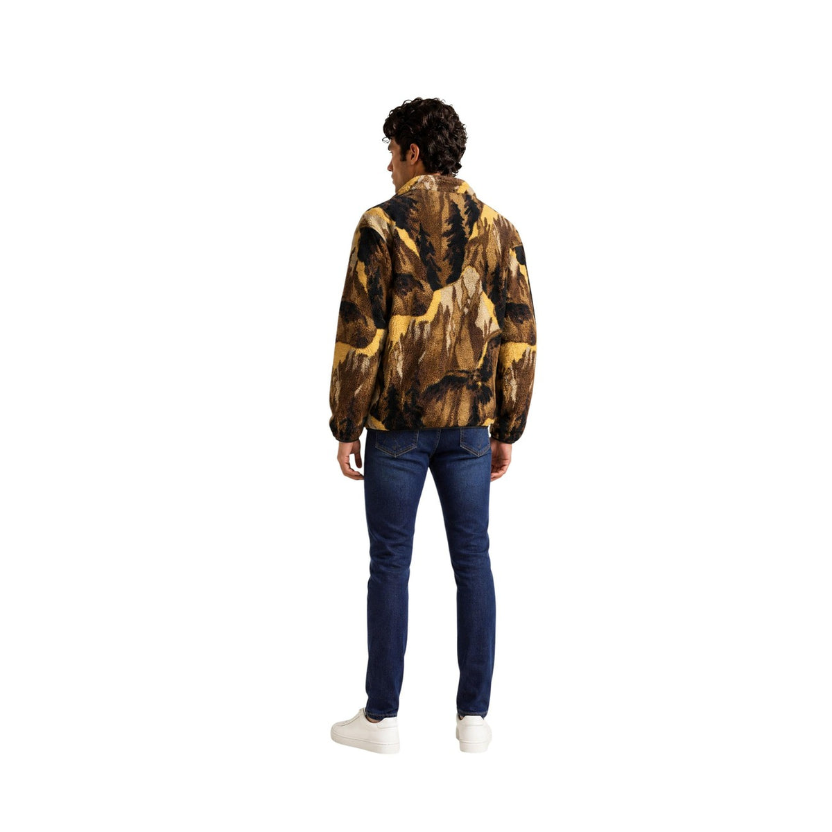 Pile Columbia uomo Helvetia mezza zip. Giacca in pile Sherpa a pelo lungo con cerniera mezza lunghezza, tasca di sicurezza sul petto con cerniera, abbigliamento outdoor e urbano autunno inverno.