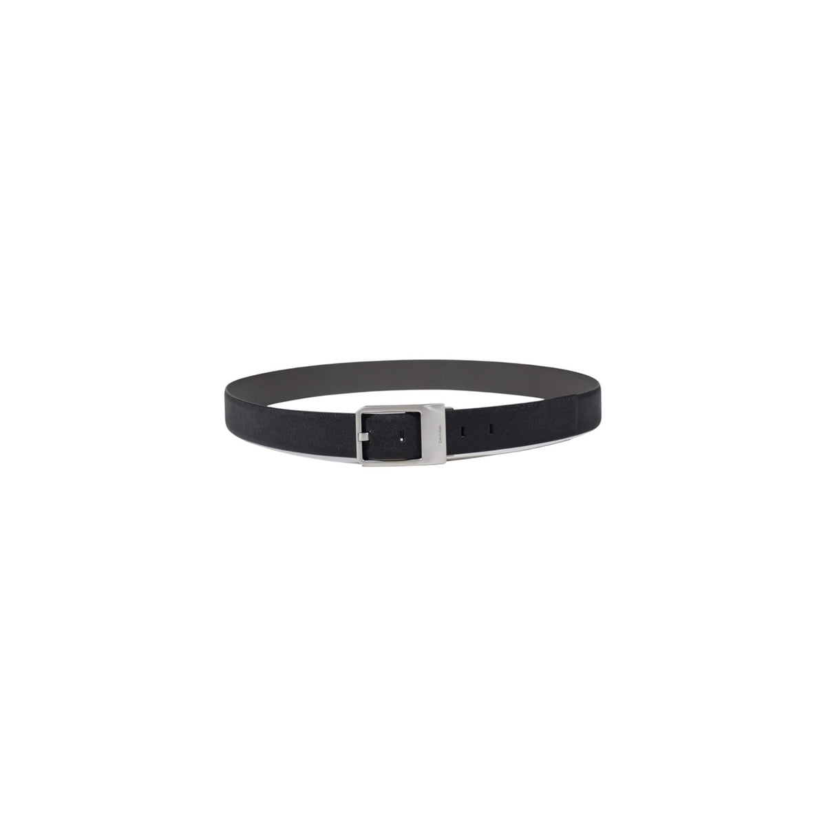 Cintura Calvin Klein uomo nera chiusa in pelle 100% - vista frontale