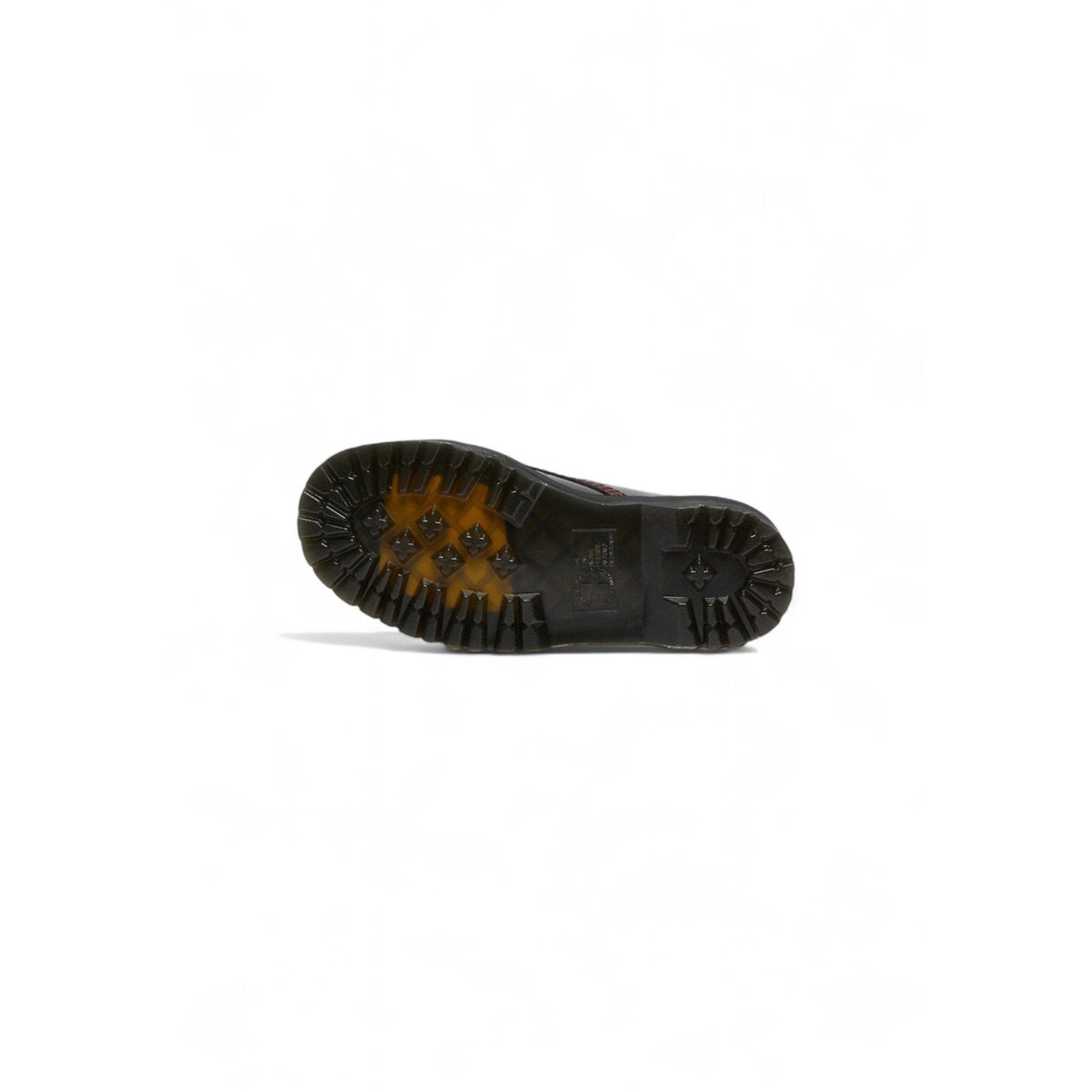 Stivali Dr. Martens SINCLAIR IN PELLE ARCADIA CON PLATFORM donna bordeaux con lacci plateau 100% pelle - dettaglio suola